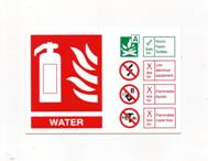 Fire Extinguisher ID Sign Image