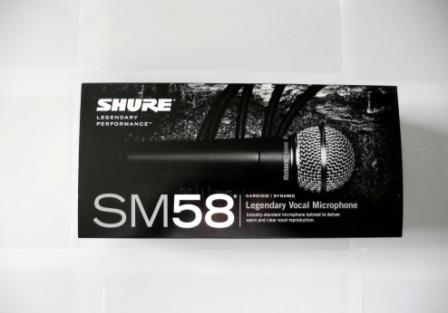 Shure SM58 Microphone in its box photo
